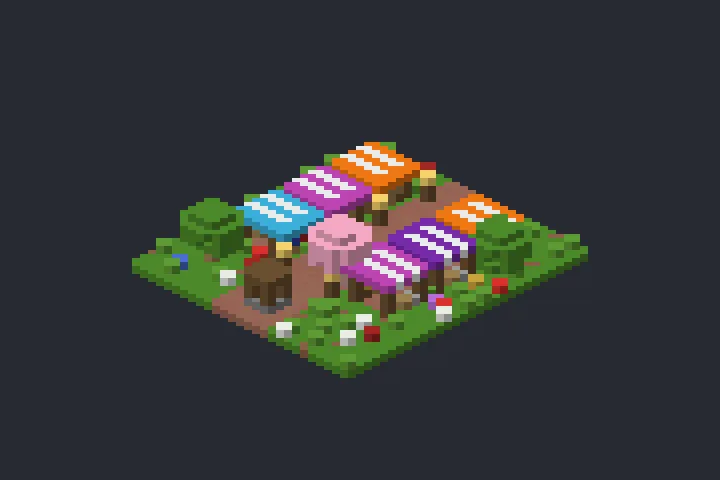 Feira da Baía no Minecraft