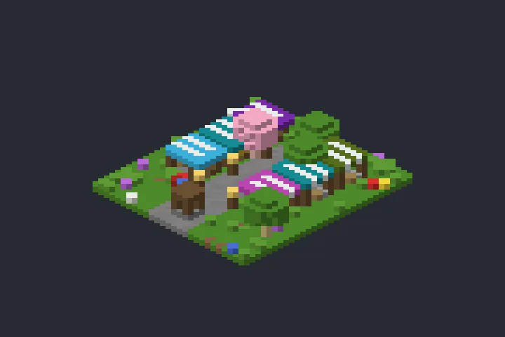 Feira da Neblina no Minecraft