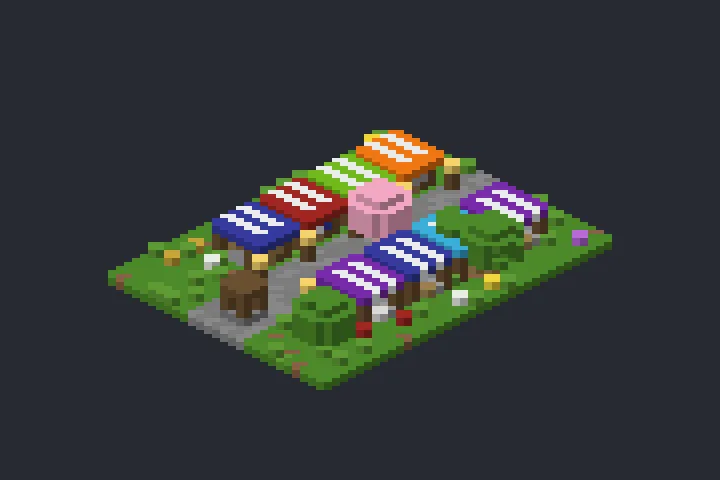 Feira da Trilha no Minecraft