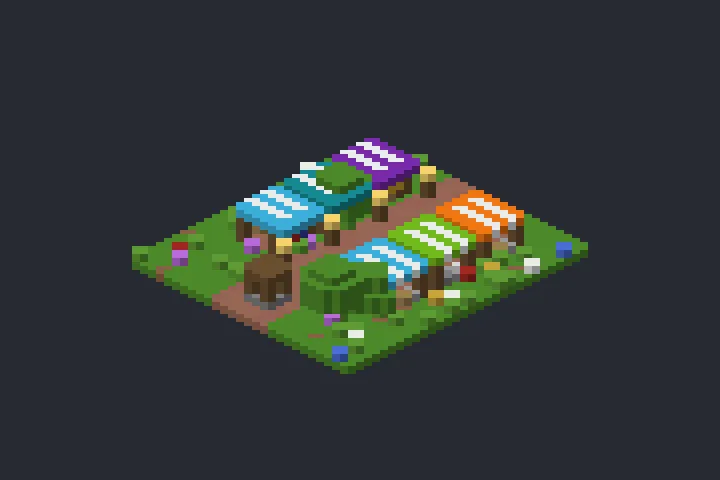 Feira da Vila da Montanha no Minecraft