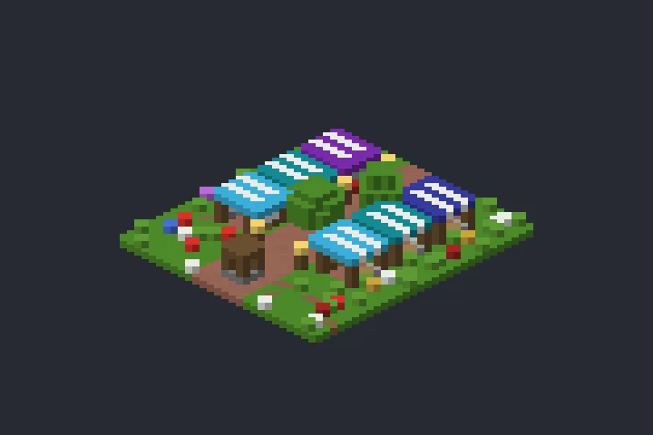 Feira da Vila da Serra no Minecraft