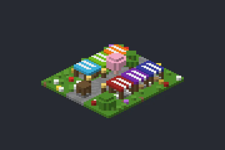 Feira do Lírio no Minecraft