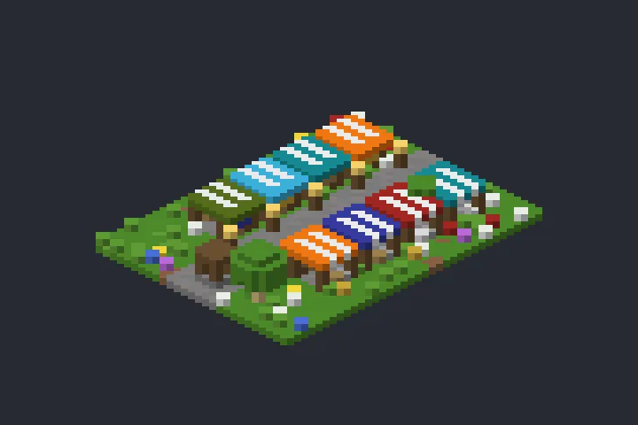 Feira do Moinho no Minecraft