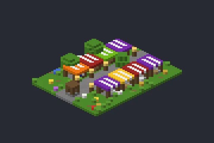 Feira do Planalto no Minecraft