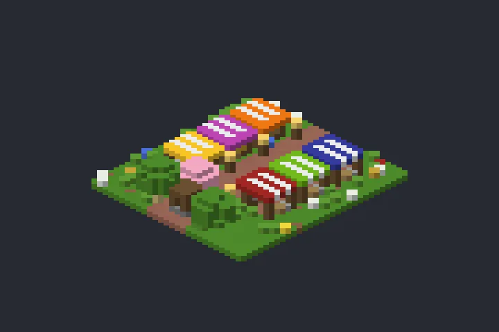 Feira do Vale no Minecraft