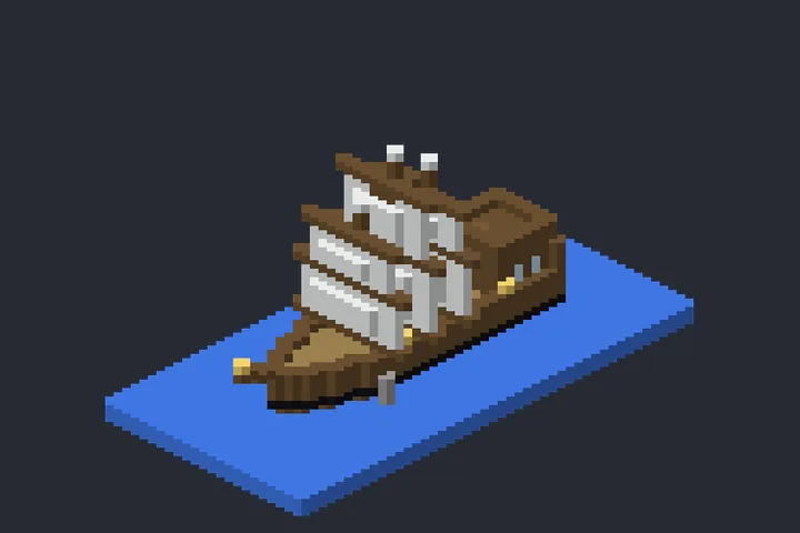 Galeão da Clareira no Minecraft