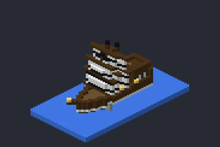Galeão da Montanha no Minecraft