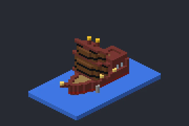Galeão do Carvalho no Minecraft