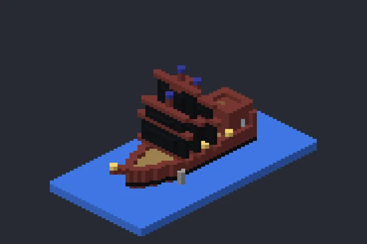 Galeão do Jardim no Minecraft
