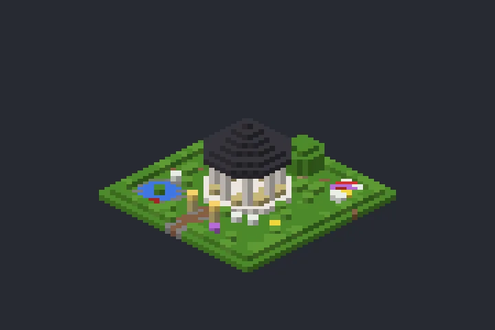Gazebo das Pedras no Minecraft