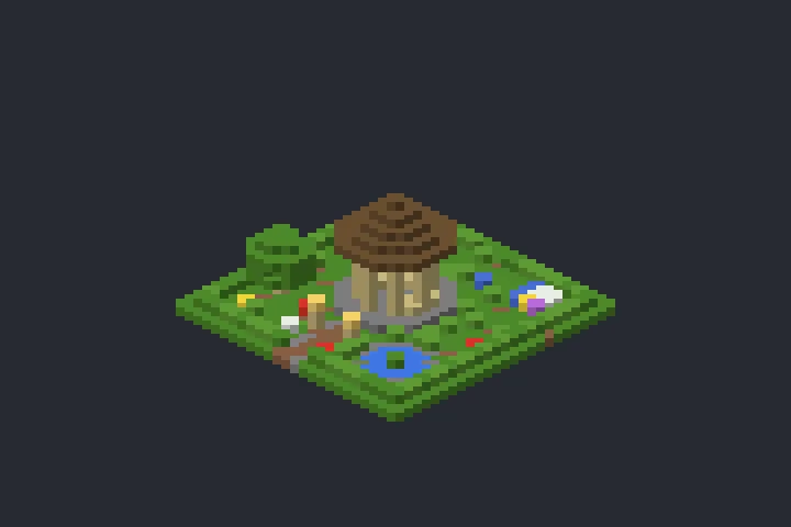 Gazebo do Jardim da Montanha no Minecraft