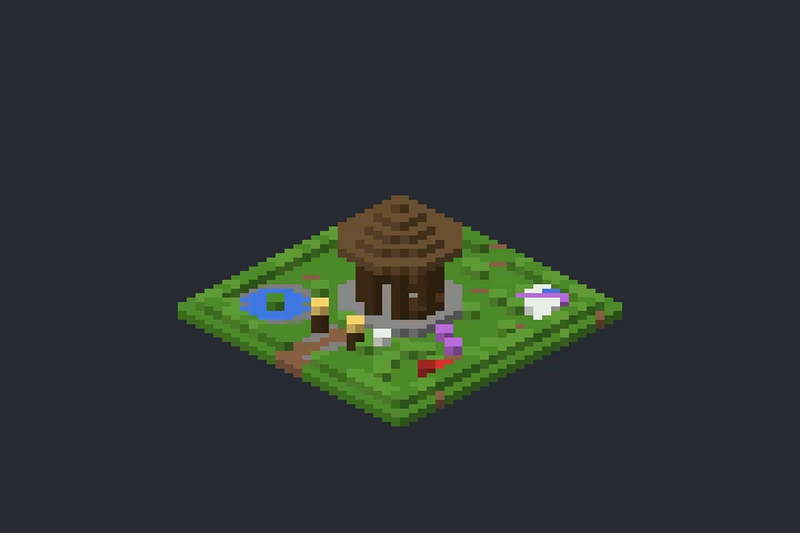 Gazebo do Jardim da Neblina no Minecraft