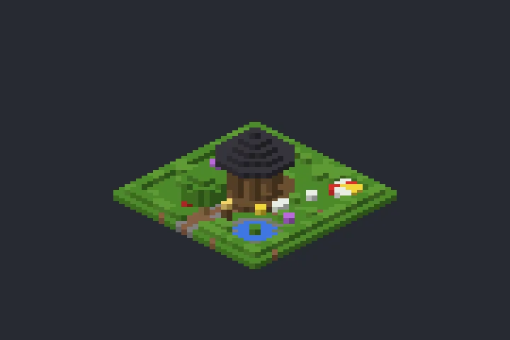 Gazebo do Jardim da Ponte no Minecraft