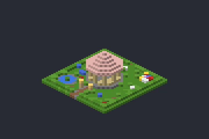 Gazebo do Jardim da Primavera no Minecraft