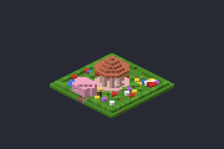 Gazebo do Jardim da Serra no Minecraft