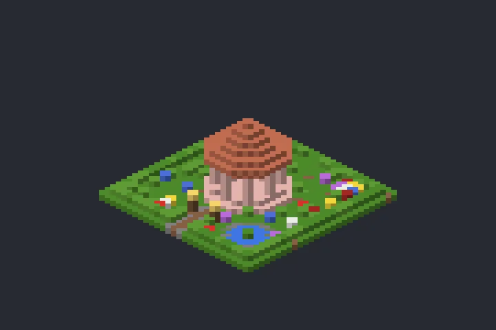Gazebo do Jardim do Crepúsculo no Minecraft