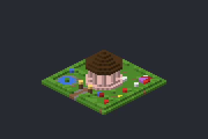 Gazebo do Jardim do Ipê no Minecraft