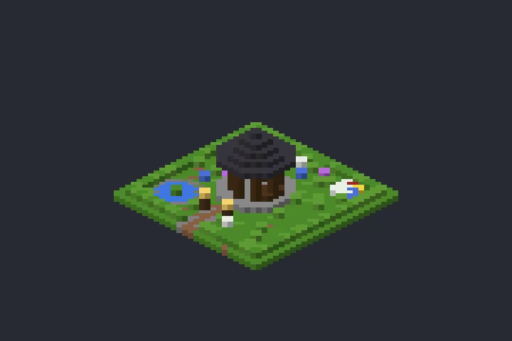 Gazebo do Jardim do Lírio no Minecraft