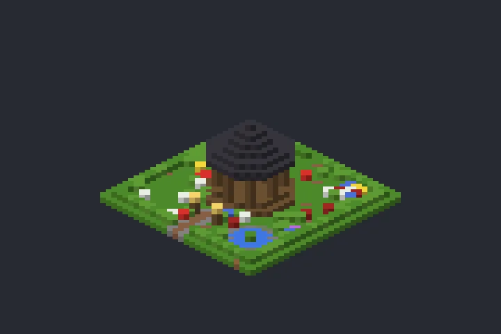 Gazebo do Jardim do Verão no Minecraft