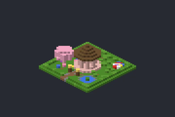 Gazebo do Outono no Minecraft