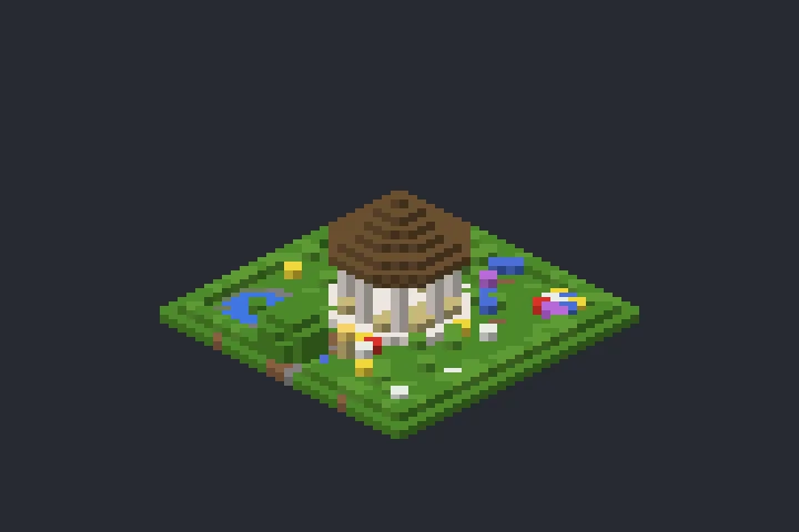 Gazebo do Penhasco no Minecraft