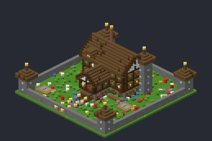 Grande Mansão do Campo no Minecraft