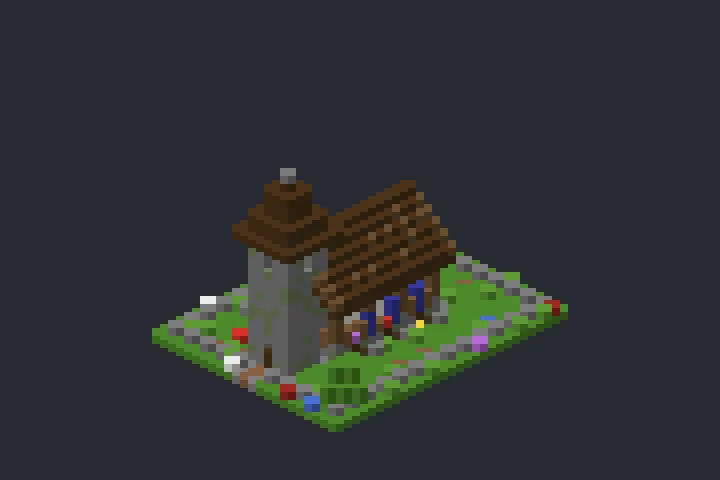 Igreja da Vila da Campina no Minecraft