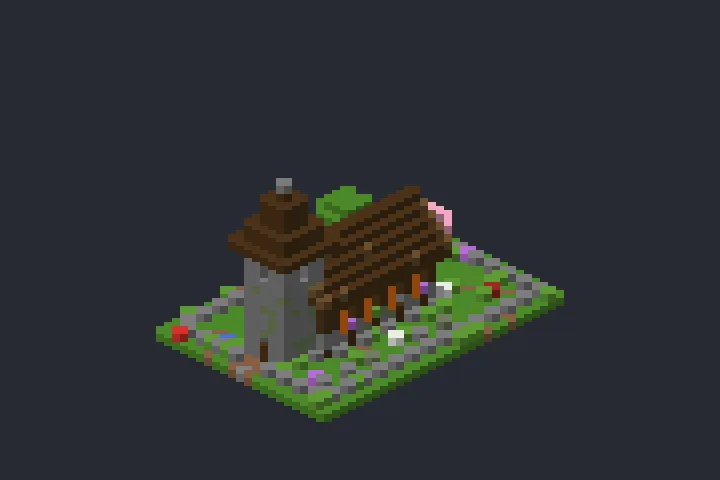 Igreja da Vila do Moinho no Minecraft