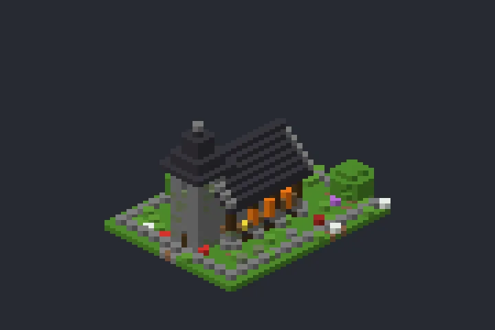 Igreja da Vila do Outono no Minecraft