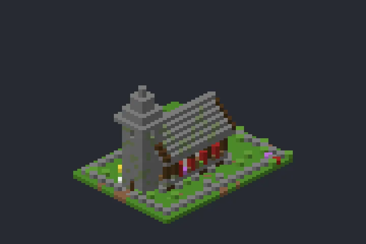 Igrejinha da Aurora no Minecraft