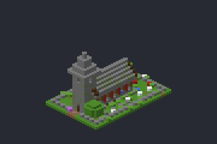 Igrejinha da Lagoa no Minecraft