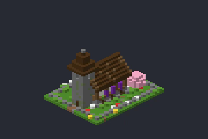 Igrejinha da Montanha no Minecraft