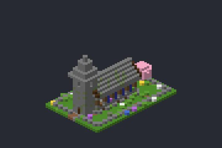 Igrejinha do Bambuzal no Minecraft