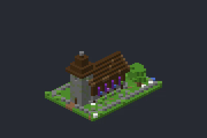 Igrejinha do Inverno no Minecraft