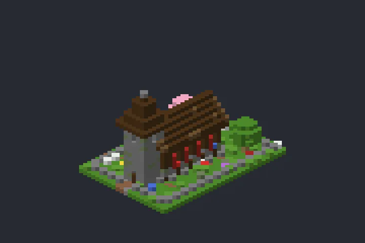 Igrejinha do Penhasco no Minecraft