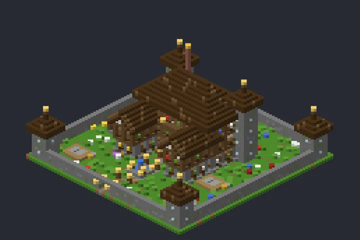 Mansão do Senhor da Colina no Minecraft