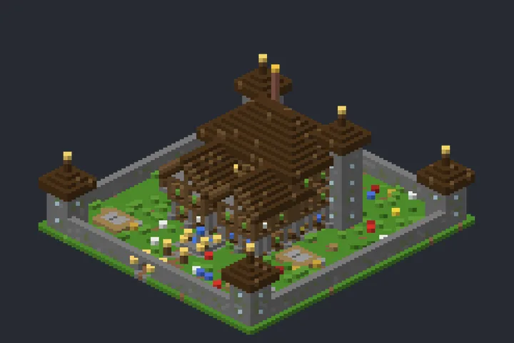 Mansão do Senhor do Jardim no Minecraft