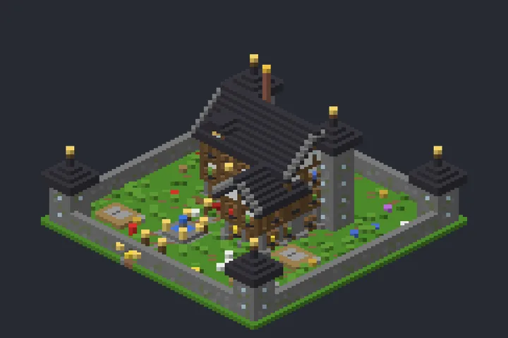 Mansão do Senhor do Lago no Minecraft