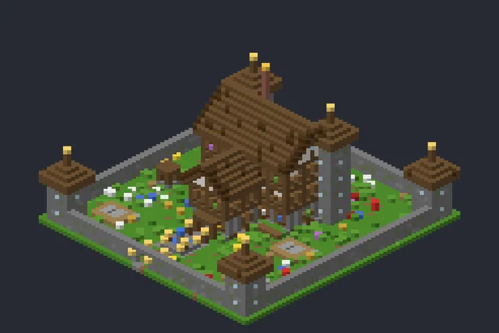 Mansão do Senhor do Vale no Minecraft