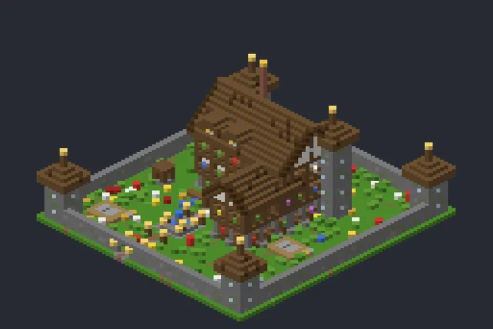 Mansão Medieval da Lua no Minecraft