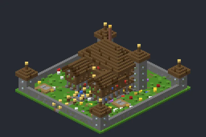 Mansão Medieval do Salgueiro no Minecraft