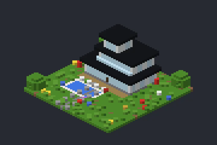 Mansão Moderna da Campina no Minecraft