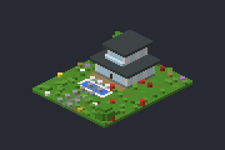 Mansão Moderna da Pedra no Minecraft