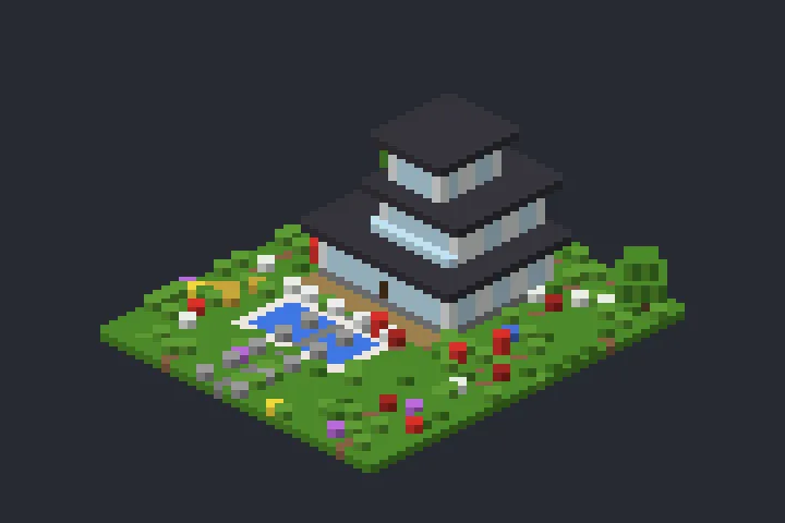 Mansão Moderna do Arvoredo no Minecraft