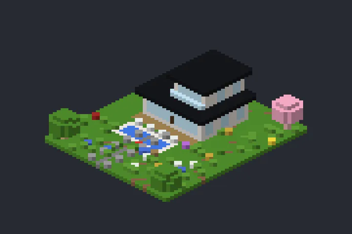 Mansão Moderna do Lírio no Minecraft