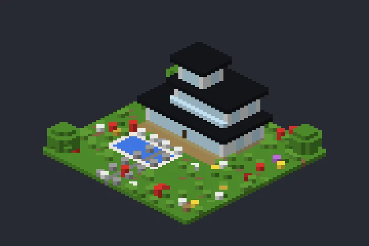 Mansão Moderna do Penhasco no Minecraft