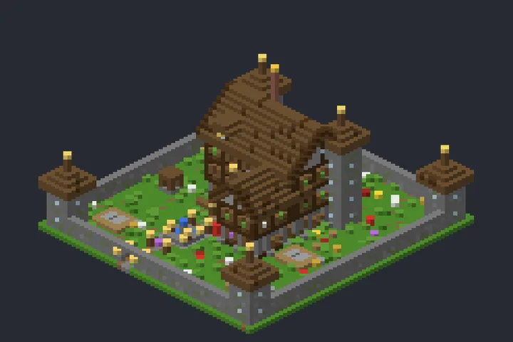 Mansão Real da Floresta no Minecraft