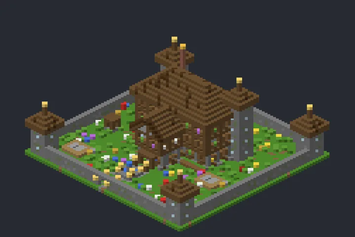 Mansão Real da Trilha no Minecraft