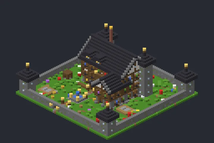Mansão Real do Penhasco no Minecraft