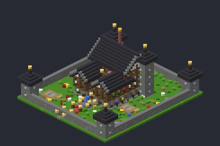 Mansão Real do Pinheiro no Minecraft